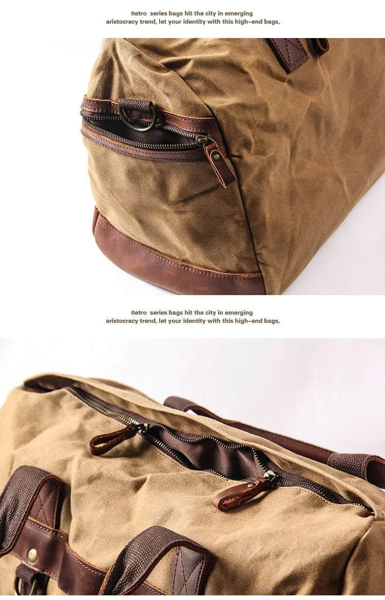 The Clubhouse Waxed Canvas Holdall