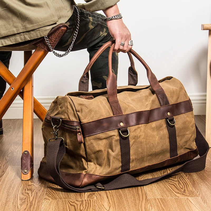The Clubhouse Waxed Canvas Holdall