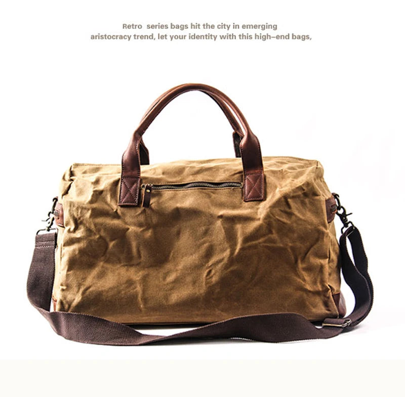 The Clubhouse Waxed Canvas Holdall