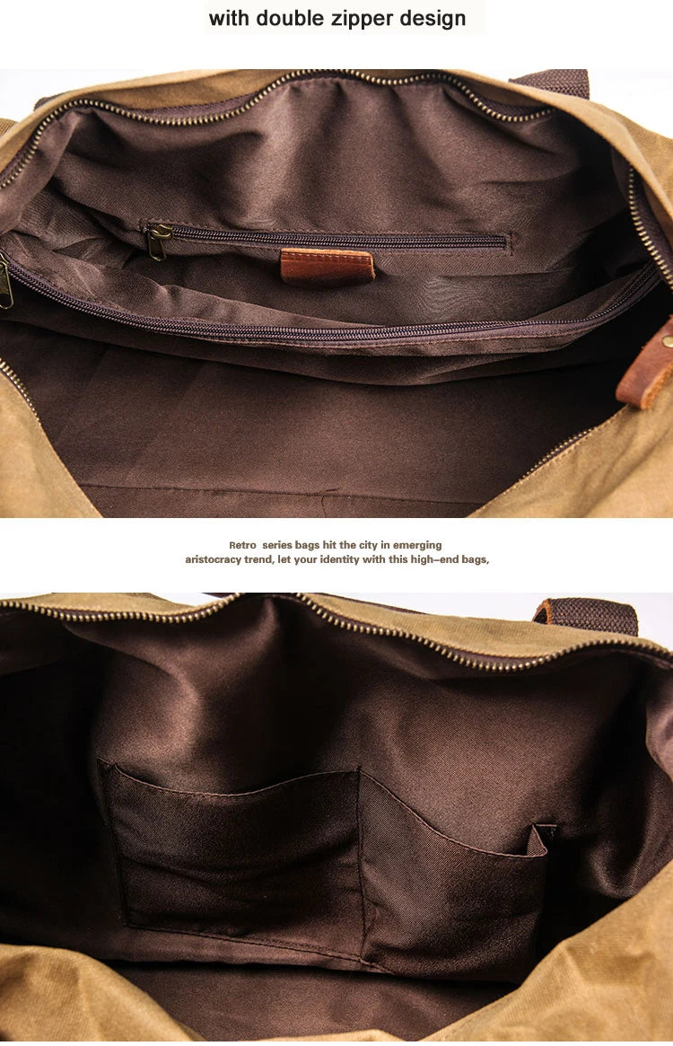 The Clubhouse Waxed Canvas Holdall