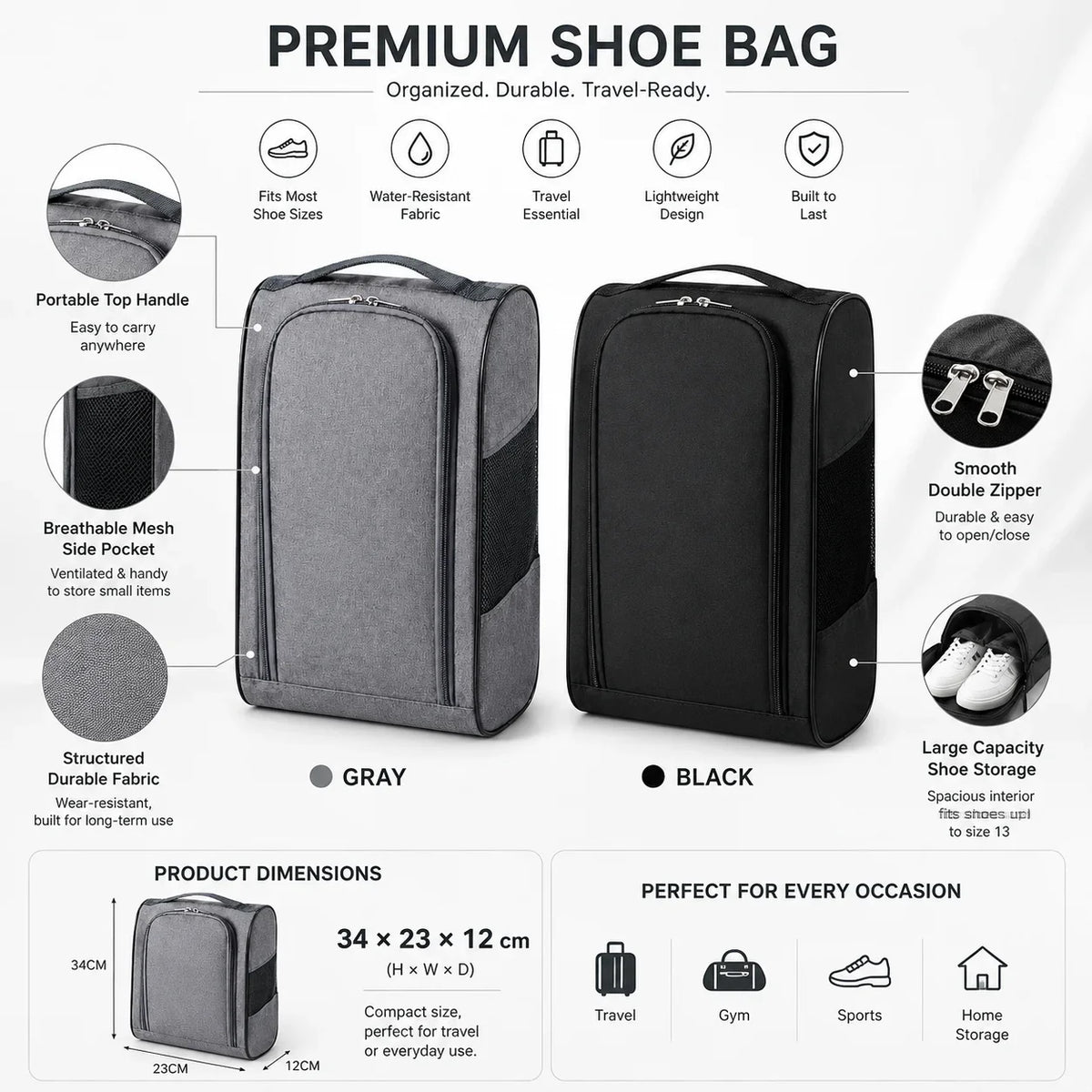 The Court Shoe Bag