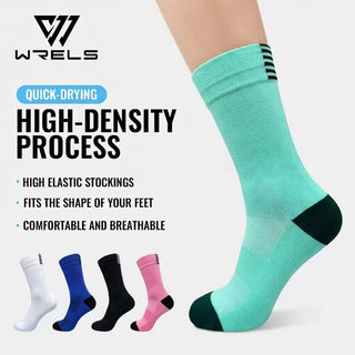 Ribbed Athletic Crew Socks
