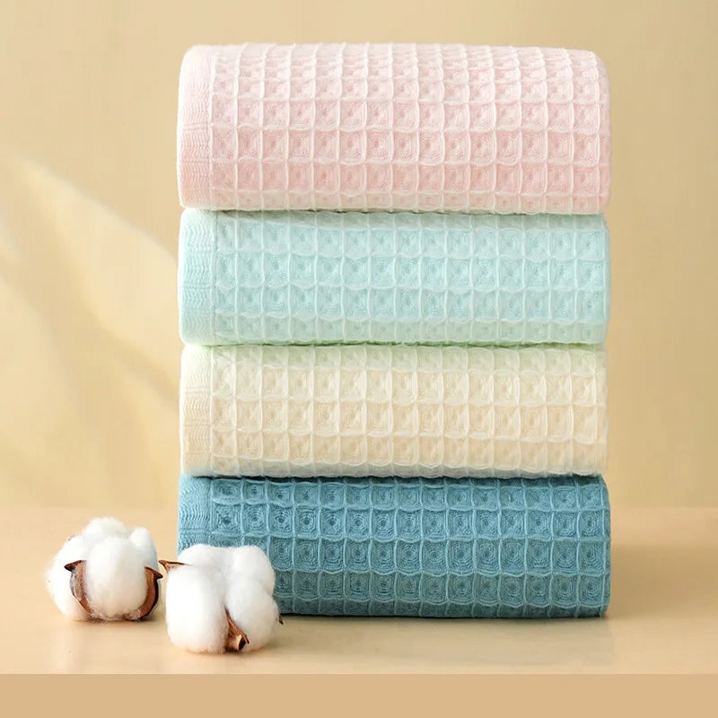 Waffle-Knit Court Towel