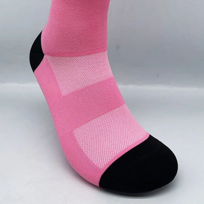 Ribbed Athletic Crew Socks