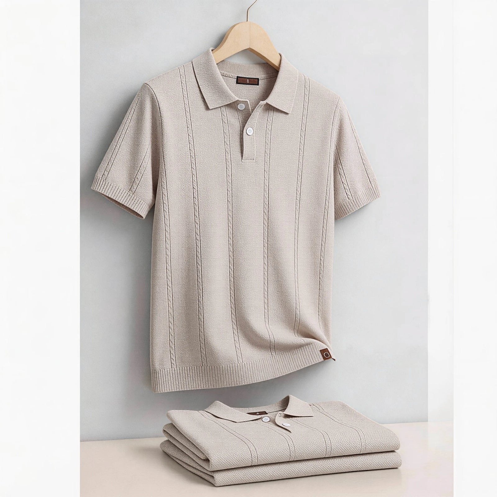 The Sunday Club Striped Polo