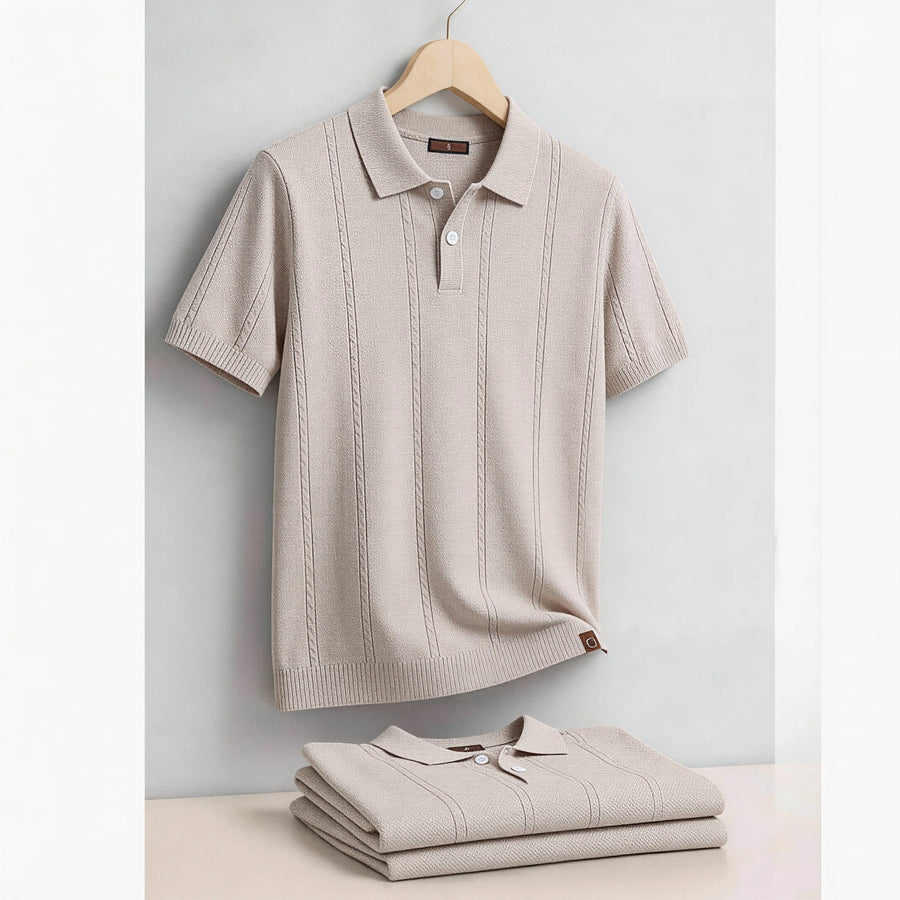 The Sunday Club Striped Polo
