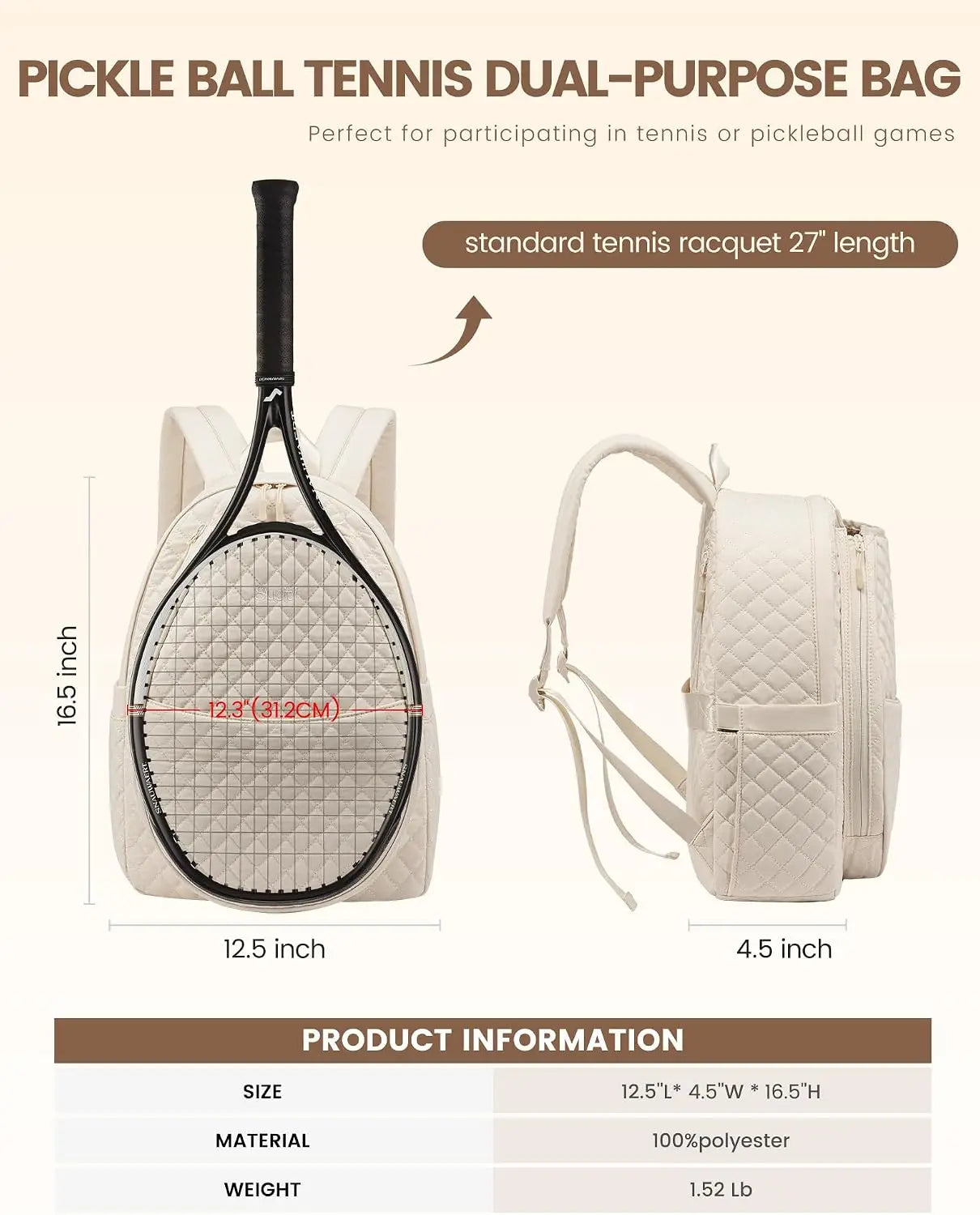 The Quilted Court Backpack