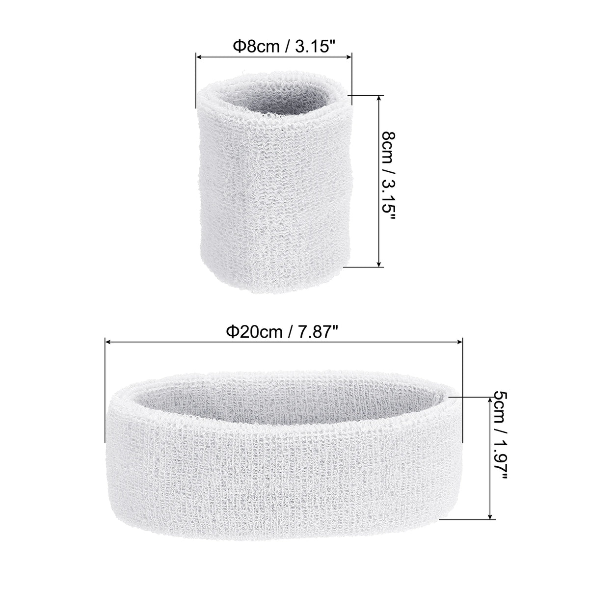 The Terry Sweatband Set — Head & Wrist