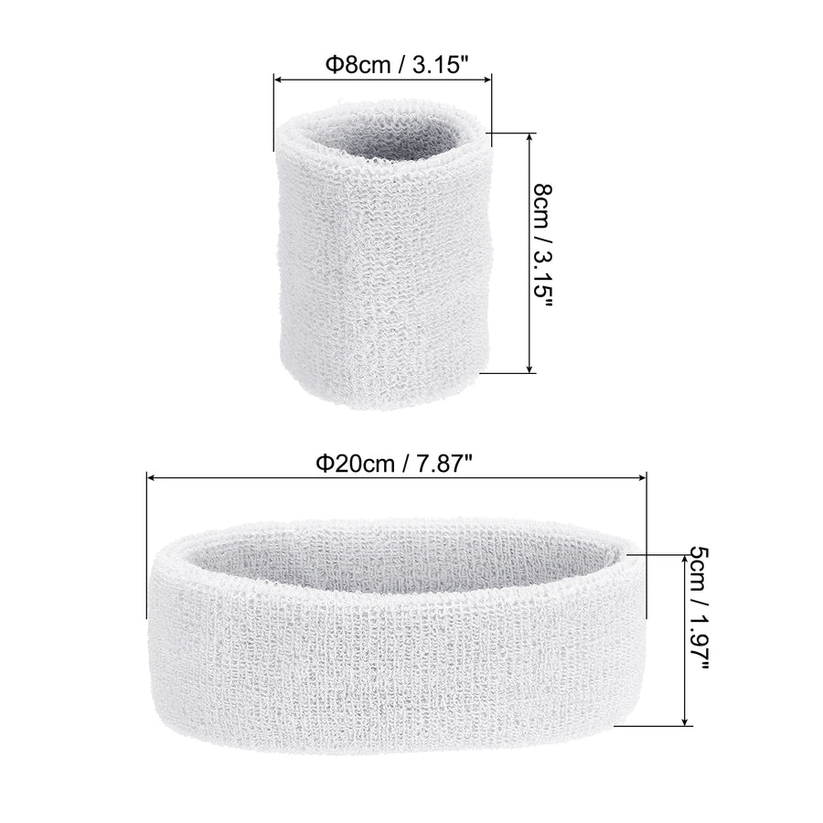 The Terry Sweatband Set — Head & Wrist