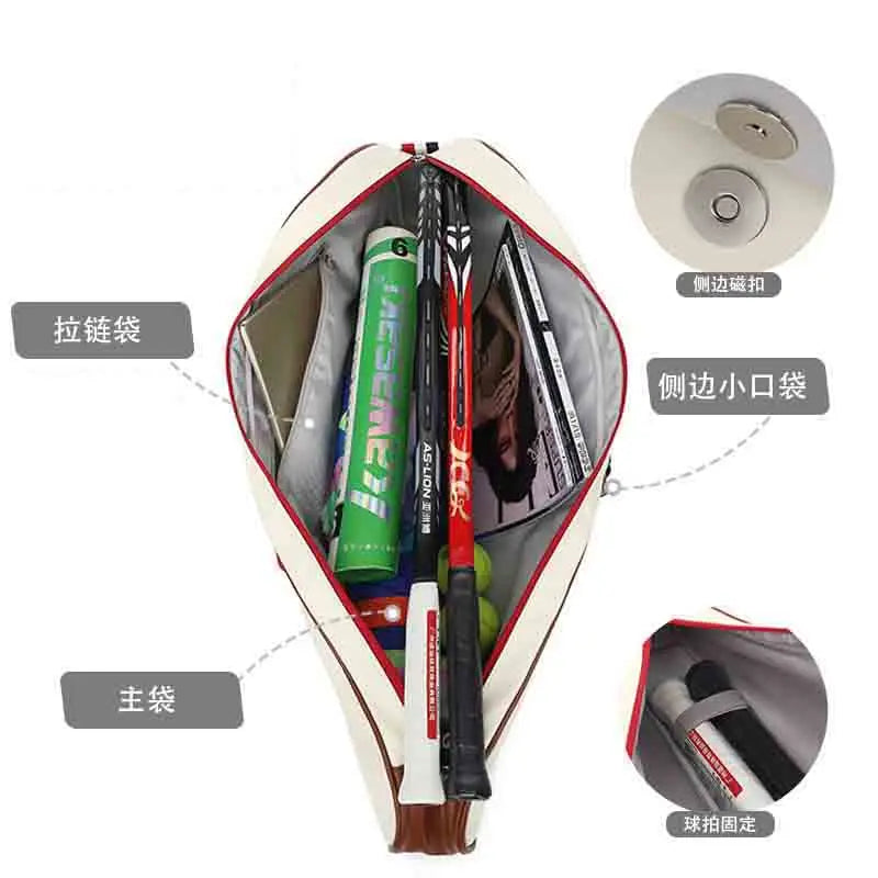 The Heritage Leather Racket Bag